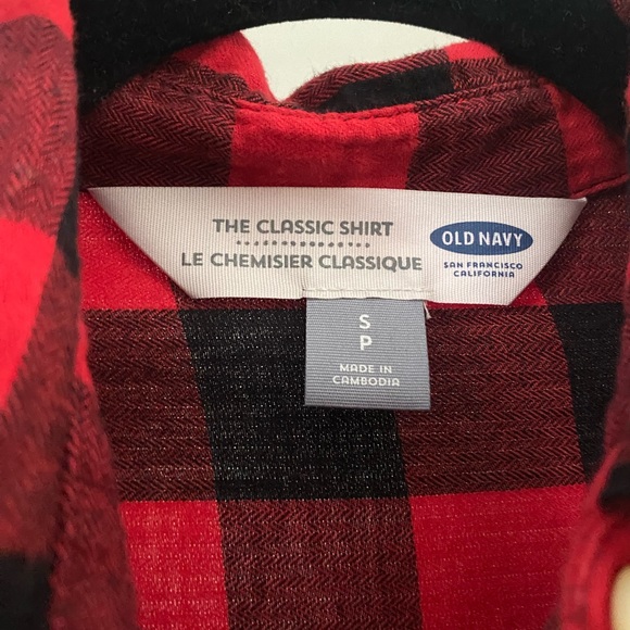 Old Navy plaid long sleeve - Picture 2 of 2